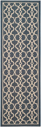 Safavieh Courtyard Cy6071 - 268 Navy / Beige Rugs - Safavieh - cy6071 - 268 - 38