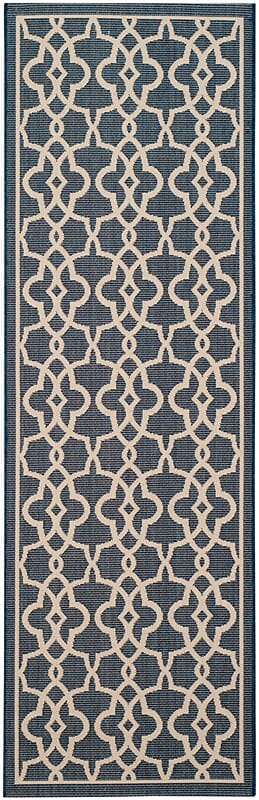 Safavieh Courtyard Cy6071 - 268 Navy / Beige Rugs - Safavieh - cy6071 - 268 - 38