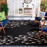 Safavieh Courtyard Cy6077 - 25621 Black/Beige Rug - Safavieh - cy6077 - 25621 - 5