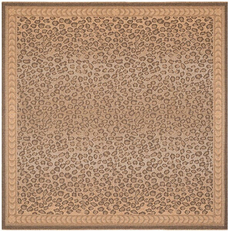 Safavieh Courtyard cy6100 - 39 Natural / Gold Rugs - Safavieh - cy6100 - 39 - 8sq