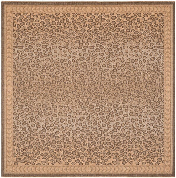 Safavieh Courtyard cy6100 - 39 Natural / Gold Rugs - Safavieh - cy6100 - 39 - 8sq