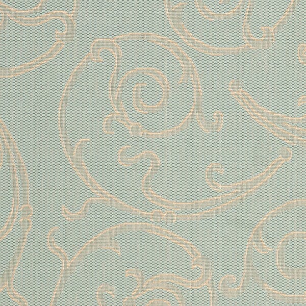 Safavieh Courtyard Cy6108 - 25 Aqua / Cream Rugs - Safavieh - cy6108 - 25 - 2
