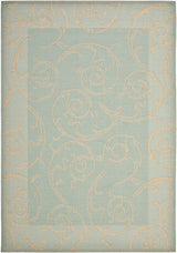Safavieh Courtyard Cy6108 - 25 Aqua / Cream Rugs - Safavieh - cy6108 - 25 - 2