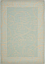 Safavieh Courtyard Cy6108 - 25 Aqua / Cream Rugs - Safavieh - cy6108 - 25 - 2