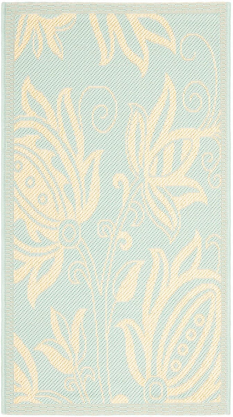 Safavieh Courtyard Cy6109 - 25 Aqua / Cream Rugs - Safavieh - cy6109 - 25 - 2