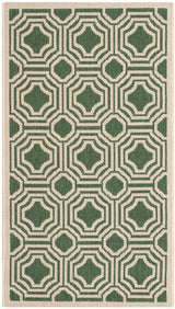 Safavieh Courtyard Cy6112 - 332 Dark Green / Beige Rugs - Safavieh - cy6112 - 332 - 5r