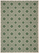 Safavieh Courtyard Cy6112 - 332 Dark Green / Beige Rugs - Safavieh - cy6112 - 332 - 5r