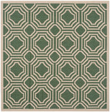 Safavieh Courtyard Cy6112 - 332 Dark Green / Beige Rugs - Safavieh - cy6112 - 332 - 5sq