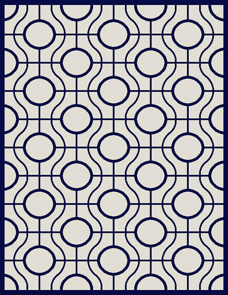 Safavieh Courtyard Cy6115 - 258 Beige / Navy Rugs - Safavieh - cy6115 - 258 - 2