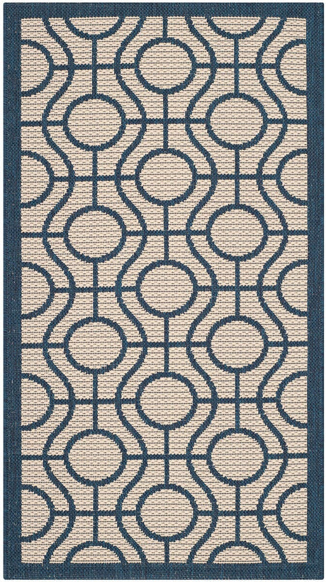 Safavieh Courtyard Cy6115 - 258 Beige / Navy Rugs - Safavieh - cy6115 - 258 - 27