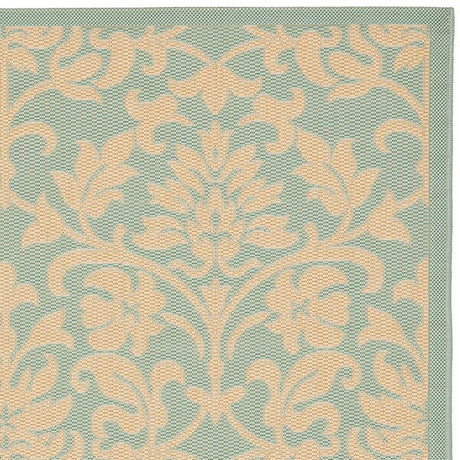 Safavieh Courtyard Cy6132 - 25 Aqua / Cream Rugs - Safavieh - cy6132 - 25 - 4