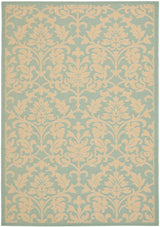 Safavieh Courtyard Cy6132 - 25 Aqua / Cream Rugs - Safavieh - cy6132 - 25 - 4