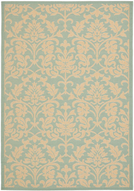 Safavieh Courtyard Cy6132 - 25 Aqua / Cream Rugs - Safavieh - cy6132 - 25 - 4