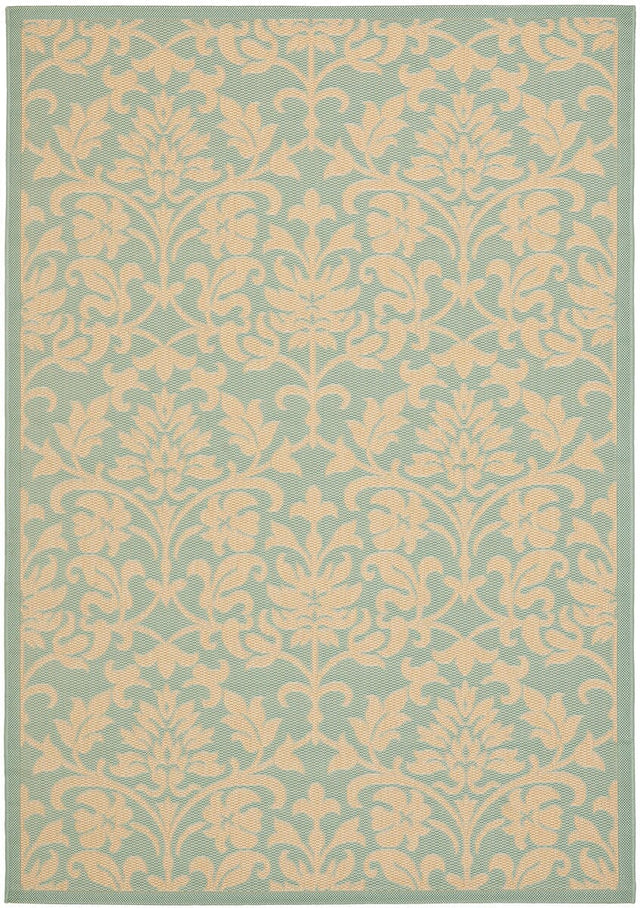 Safavieh Courtyard Cy6132 - 25 Aqua / Cream Rugs - Safavieh - cy6132 - 25 - 4