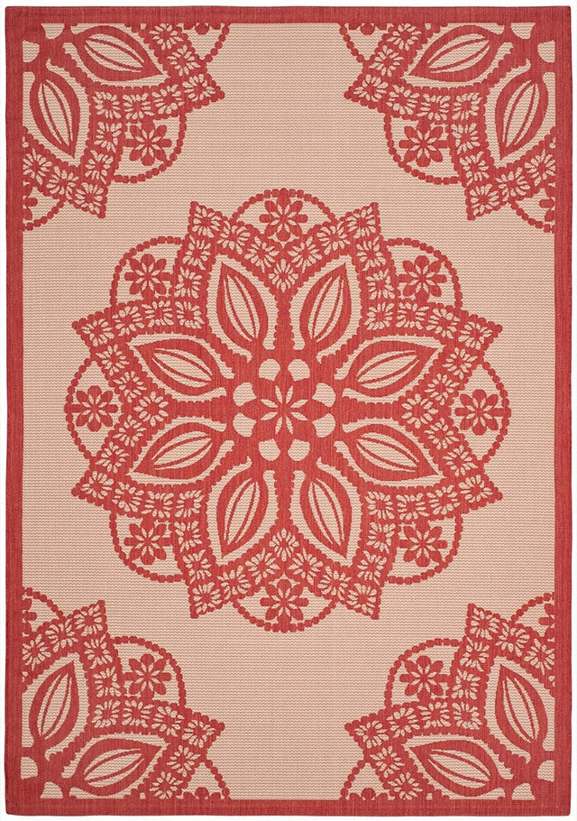 Safavieh Courtyard Cy6139 - 238 Beige / Red Rugs - Safavieh - cy6139 - 238 - 2