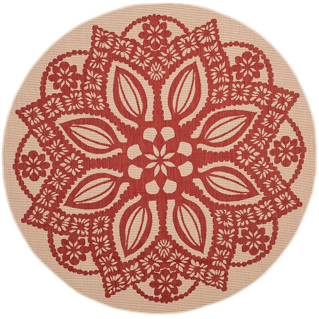 Safavieh Courtyard Cy6139 - 238 Beige / Red Rugs - Safavieh - cy6139 - 238 - 7r