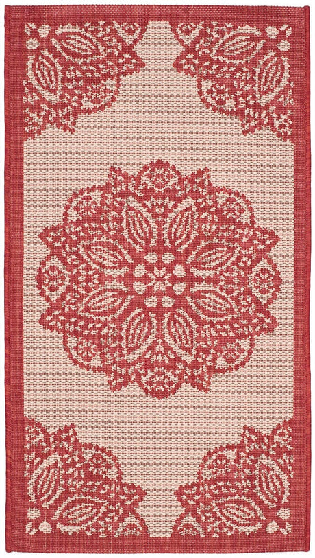 Safavieh Courtyard Cy6139 - 238 Beige / Red Rugs - Safavieh - cy6139 - 238 - 7r