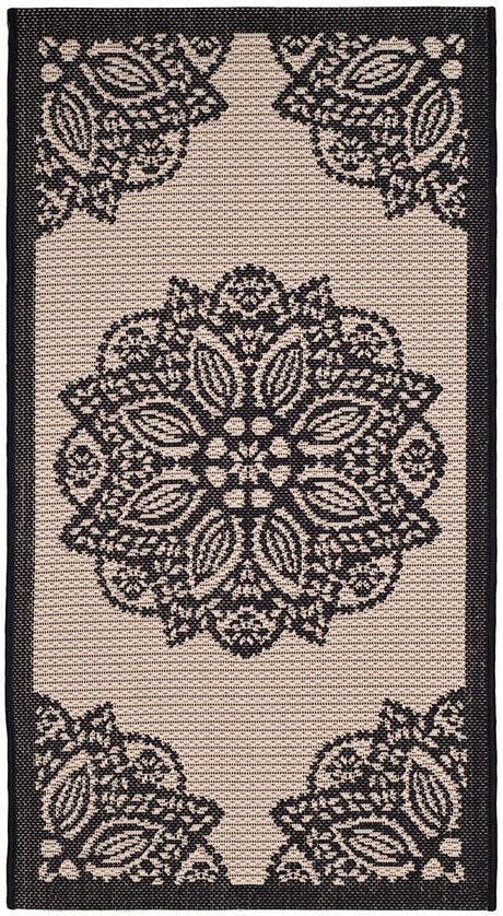 Safavieh Courtyard Cy6139 - 256 Beige / Black Rugs - Safavieh - cy6139 - 256 - 2