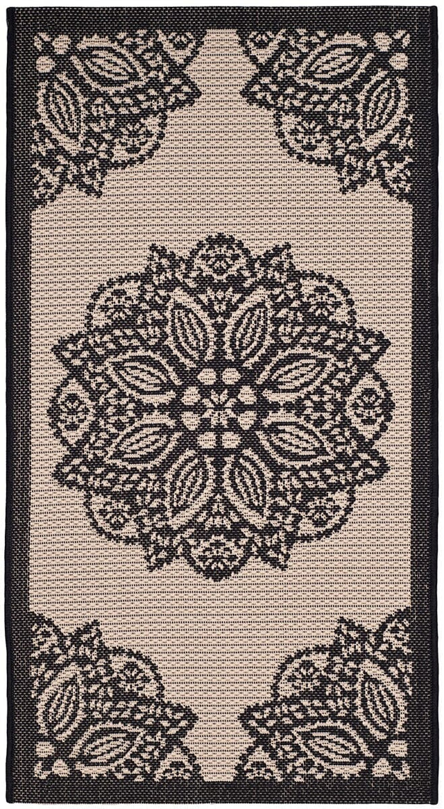 Safavieh Courtyard Cy6139 - 256 Beige / Black Rugs - Safavieh - cy6139 - 256 - 2