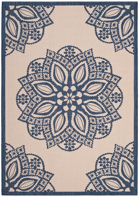 Safavieh Courtyard Cy6139 - 258 Beige / Navy Rugs - Safavieh - cy6139 - 258 - 2