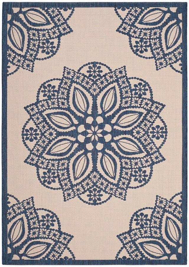 Safavieh Courtyard Cy6139 - 258 Beige / Navy Rugs - Safavieh - cy6139 - 258 - 2