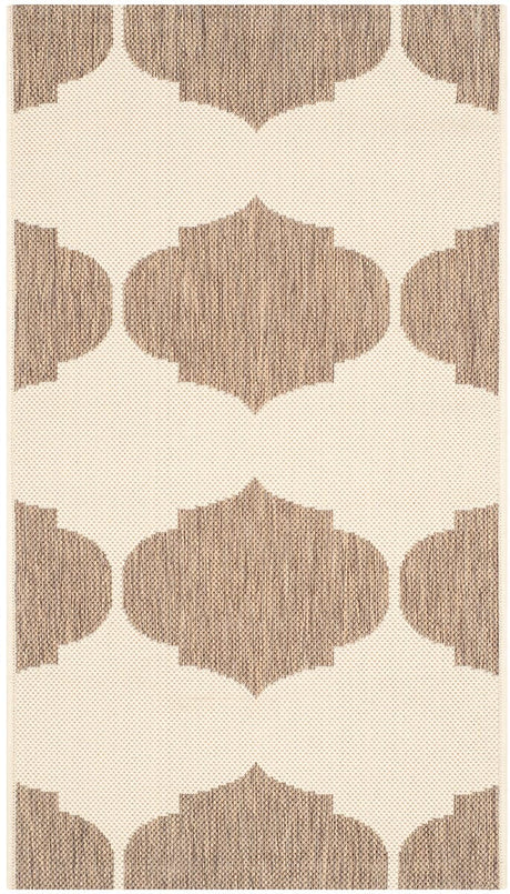 Safavieh Courtyard Cy6162 - 232 Beige / Brown Rugs - Safavieh - cy6162 - 232 - 5r