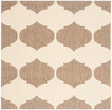Safavieh Courtyard Cy6162 - 232 Beige / Brown Rugs - Safavieh - cy6162 - 232 - 5sq
