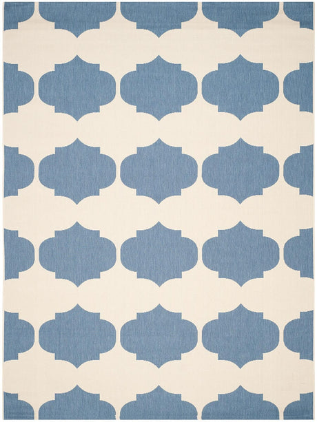 Safavieh Courtyard Cy6162 - 233 Beige / Blue Rugs - Safavieh - cy6162 - 233 - 5r