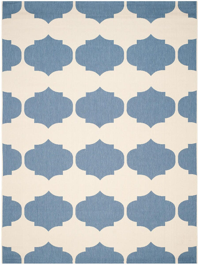 Safavieh Courtyard Cy6162 - 233 Beige / Blue Rugs - Safavieh - cy6162 - 233 - 5r