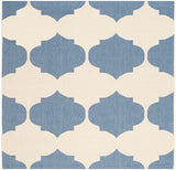 Safavieh Courtyard Cy6162 - 233 Beige / Blue Rugs - Safavieh - cy6162 - 233 - 5sq