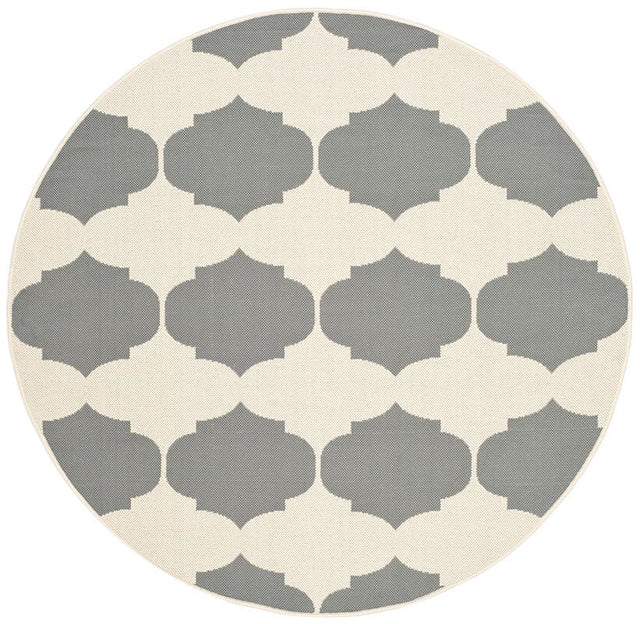 Safavieh Courtyard Cy6162 - 236 Beige / Anthracite Rugs - Safavieh - cy6162 - 236 - 5r