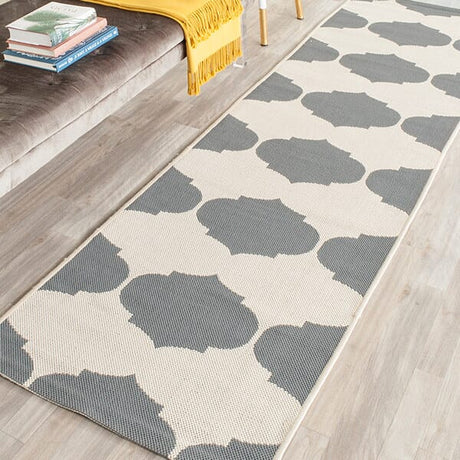 Safavieh Courtyard Cy6162 - 236 Beige / Anthracite Rugs - Safavieh - cy6162 - 236 - 5sq