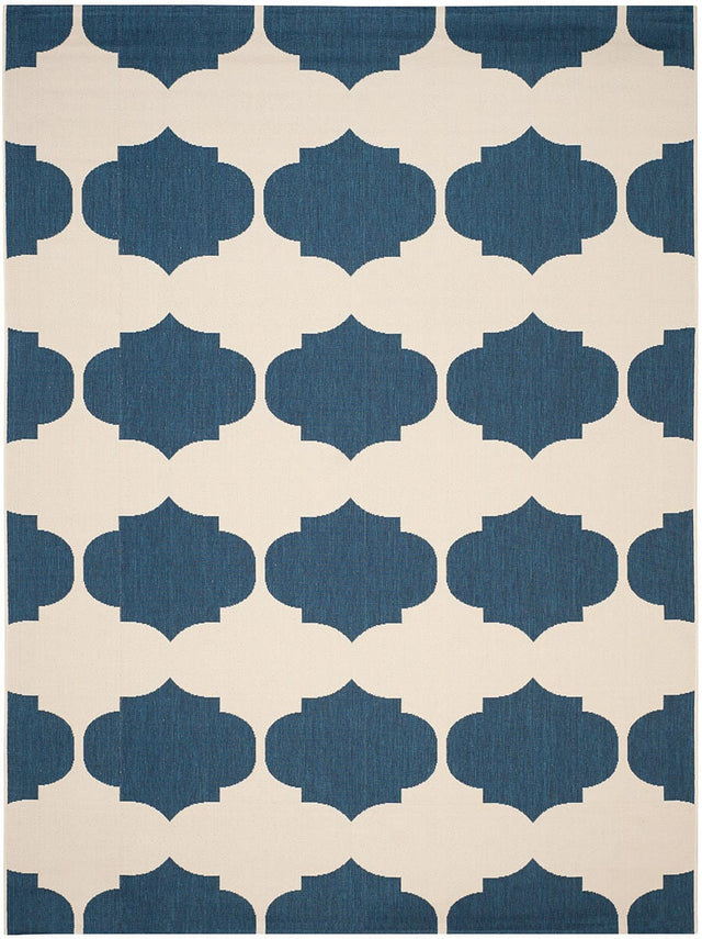 Safavieh Courtyard Cy6162 - 258 Beige / Navy Rugs - Safavieh - cy6162 - 258 - 5r