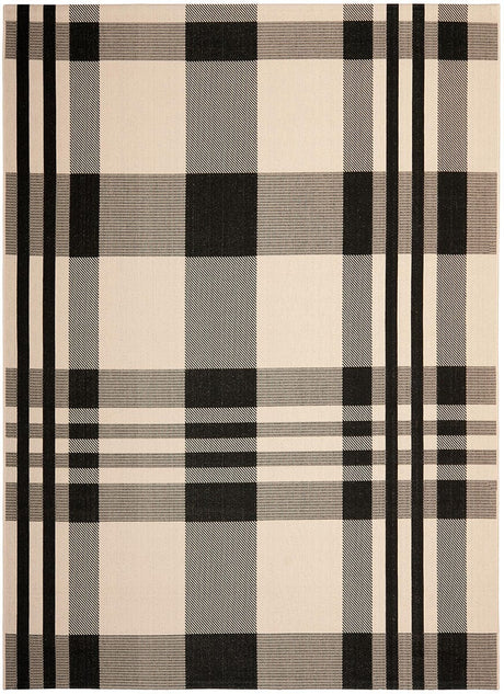 Safavieh Courtyard Cy6201 - 216 Black / Bone Rugs - Safavieh - cy6201 - 216 - 5r
