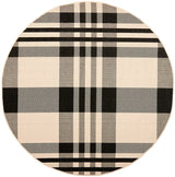 Safavieh Courtyard Cy6201 - 216 Black / Bone Rugs - Safavieh - cy6201 - 216 - 5r