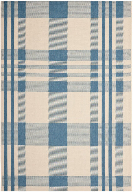 Safavieh Courtyard Cy6201 - 233 Beige / Blue Rugs - Safavieh - cy6201 - 233 - 7sq