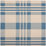 Safavieh Courtyard Cy6201 - 233 Beige / Blue Rugs - Safavieh - cy6201 - 233 - 7sq