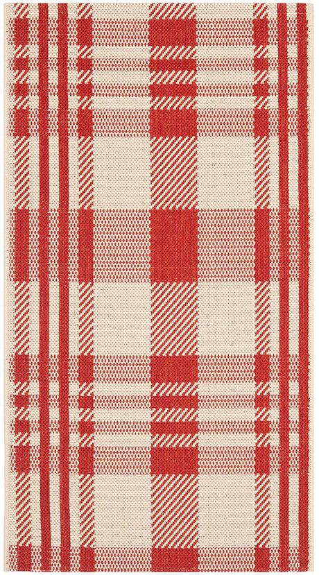 Safavieh Courtyard Cy6201 - 238 Red / Bone Rugs - Safavieh - cy6201 - 238 - 5r