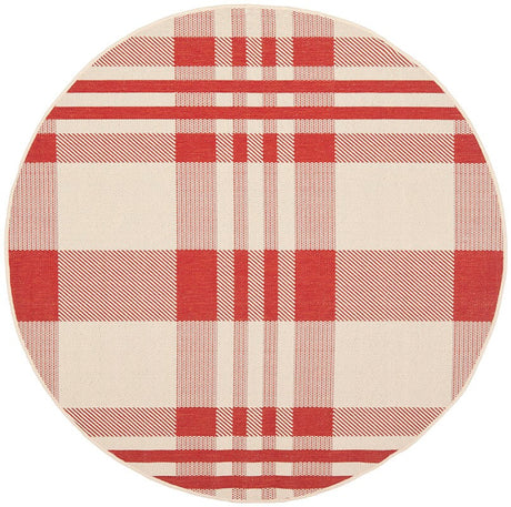 Safavieh Courtyard Cy6201 - 238 Red / Bone Rugs - Safavieh - cy6201 - 238 - 5r