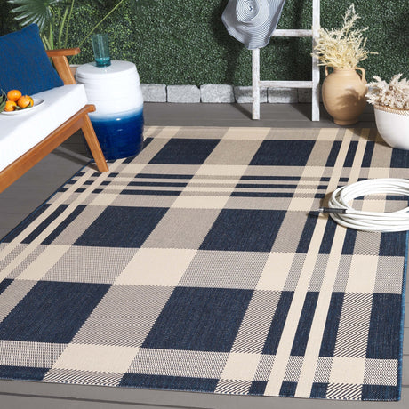 Safavieh Courtyard Cy6201 - 258 Navy/Beige Rug - Safavieh - cy6201 - 258 - 2