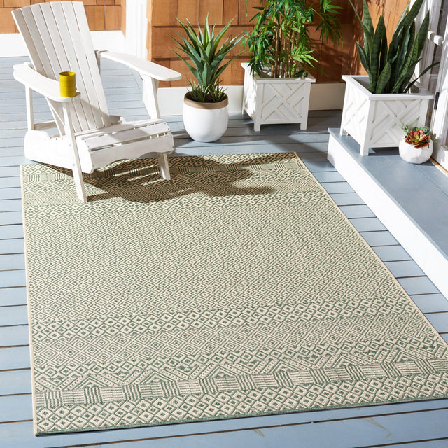 Safavieh Courtyard Cy6235 - 32212 Dark Green/Beige Rugs - Safavieh - cy6235 - 32212 - 2