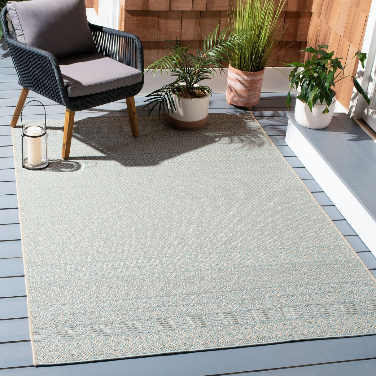 Safavieh Courtyard Cy6235 Beige/Aqua Rug - Safavieh - cy6235 - 21312 - 2