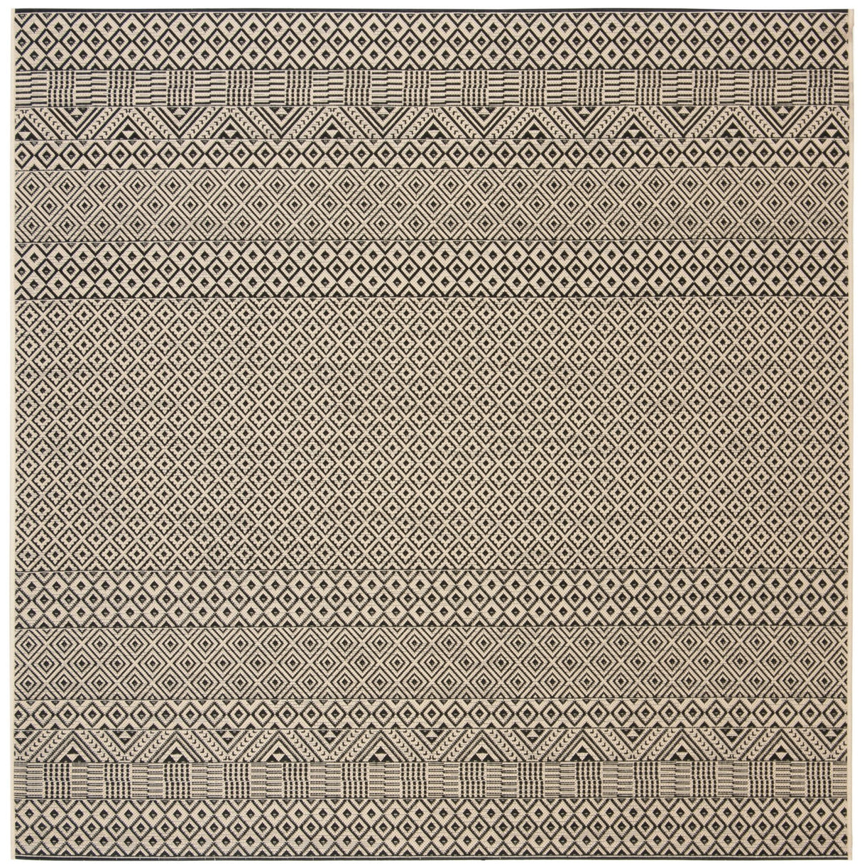 Safavieh Courtyard Cy6235 Beige/Black Rug - Safavieh - cy6235 - 25612 - 4sq