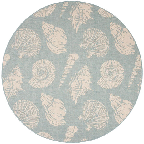 Safavieh Courtyard Cy6239 - 21321 Aqua / Beige Rugs - Safavieh - cy6239 - 21321 - 7r