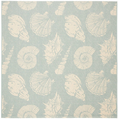 Safavieh Courtyard Cy6239 - 21321 Aqua / Beige Rugs - Safavieh - cy6239 - 21321 - 7sq