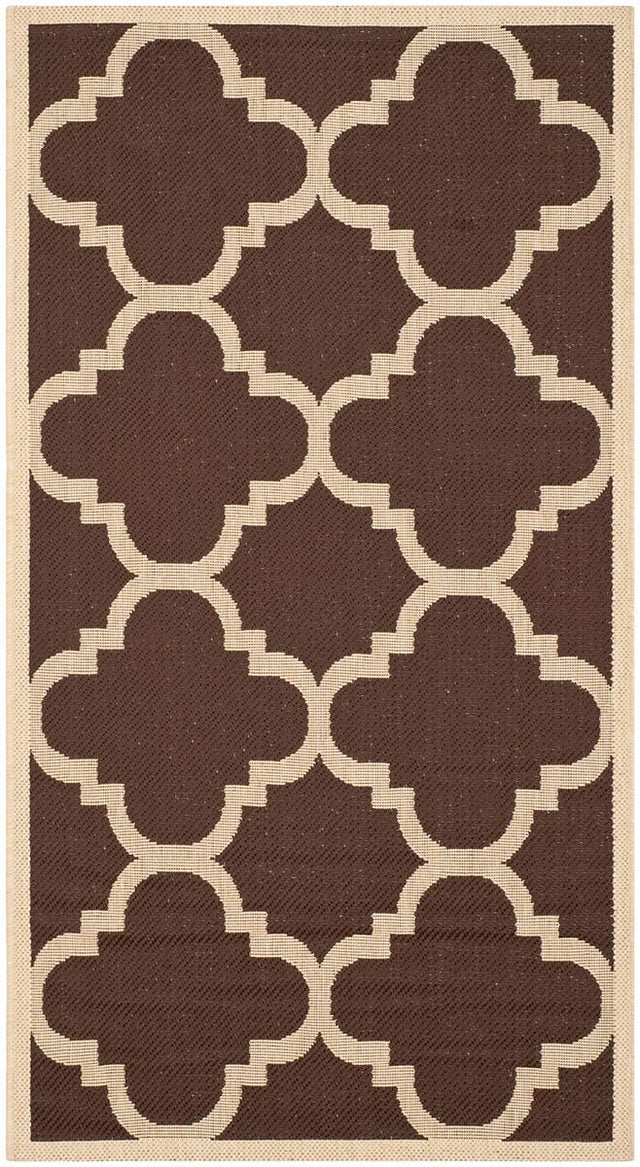 Safavieh Courtyard Cy6243 - 204 Dark Brown Rugs - Safavieh - cy6243 - 204 - 4r