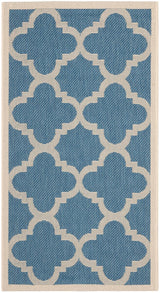 Safavieh Courtyard Cy6243 - 243 Blue / Beige Rugs - Safavieh - cy6243 - 243 - 4r