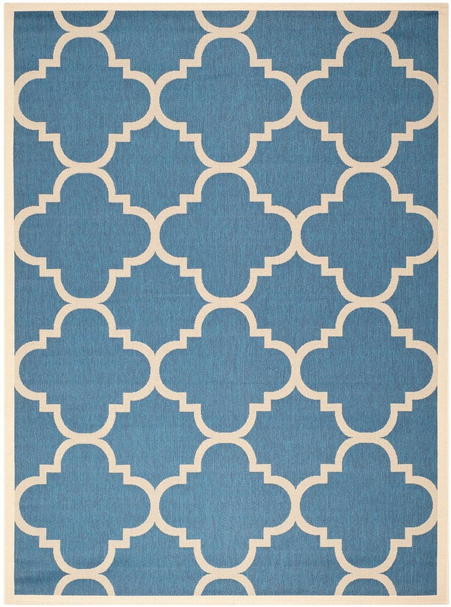 Safavieh Courtyard Cy6243 - 243 Blue / Beige Rugs - Safavieh - cy6243 - 243 - 4r