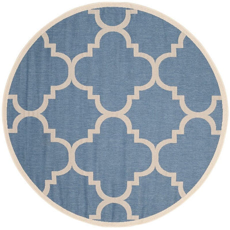 Safavieh Courtyard Cy6243 - 243 Blue / Beige Rugs - Safavieh - cy6243 - 243 - 4r