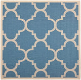 Safavieh Courtyard Cy6243 - 243 Blue / Beige Rugs - Safavieh - cy6243 - 243 - 4sq